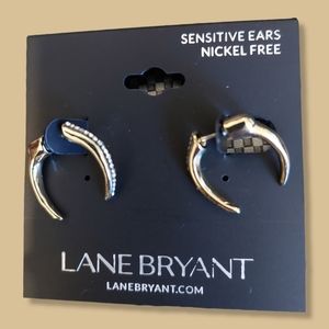 Lane Bryant Claw Crystal Earrings